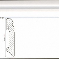 Плинтус МДФ Neuhofer Holz Белый 90х18х2400 мм