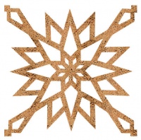 Стеновые пробковые панели Muratto Pattern Tiles Arabic Gold